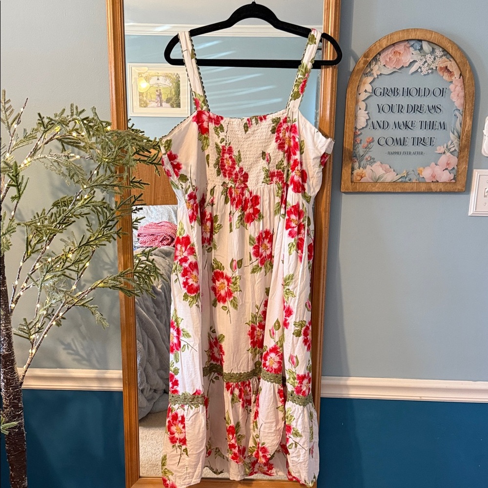 LC Lauren Conrad White Floral Sundress - Picture 6 of 6